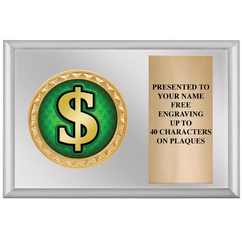 6" X 4" SILVER INSERT PLQ