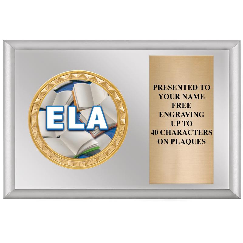 6" X 4" SILVER INSERT PLQ