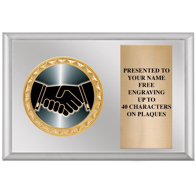 6" X 4" SILVER INSERT PLQ