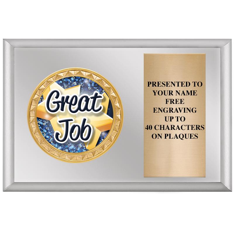 6" X 4" SILVER INSERT PLQ