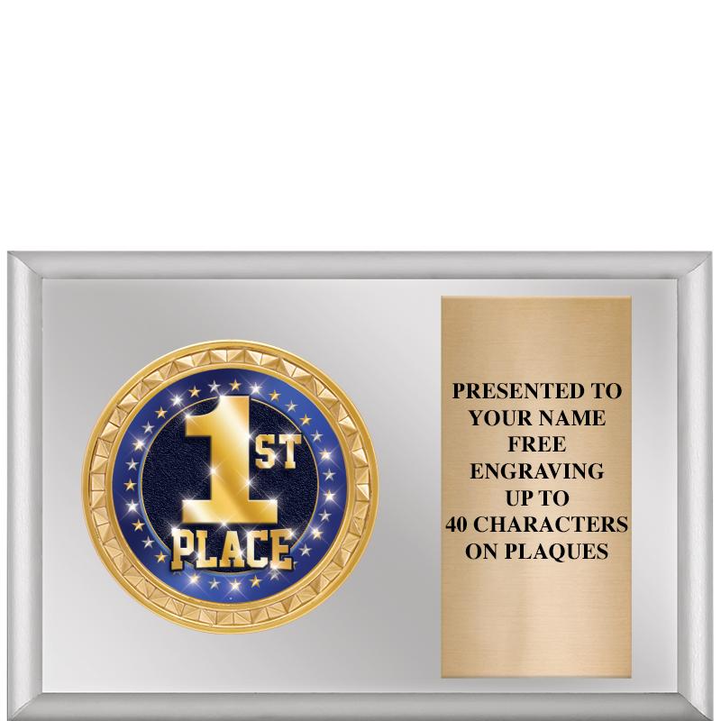 6" X 4" SILVER INSERT PLQ