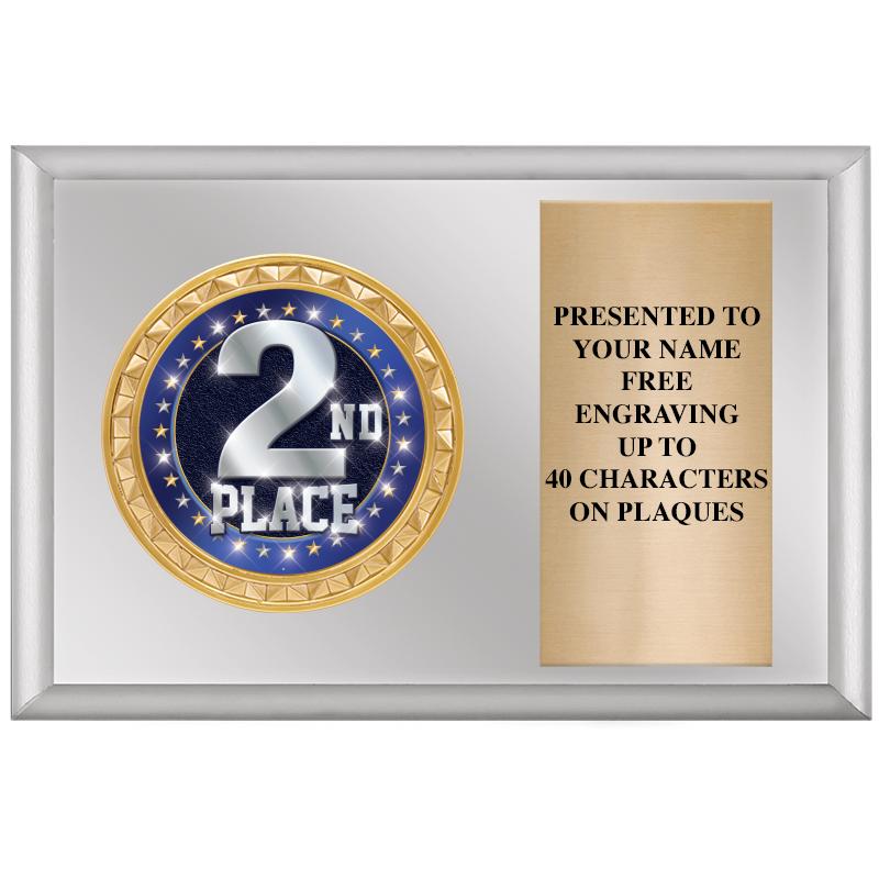 6" X 4" SILVER INSERT PLQ