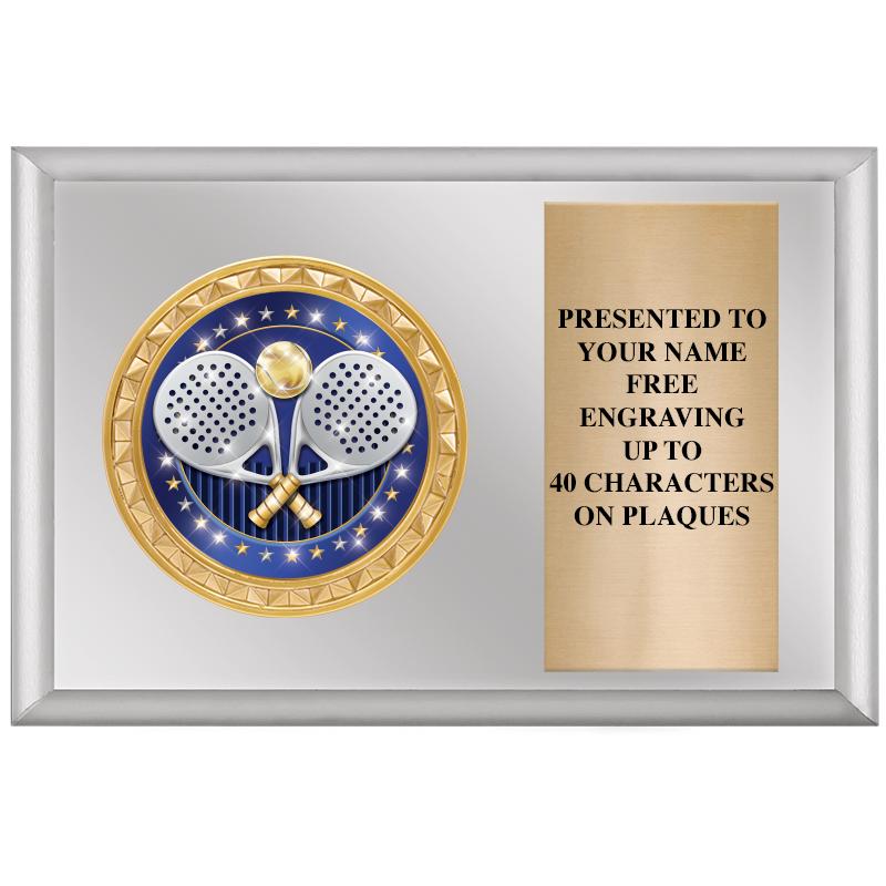 6" X 4" SILVER INSERT PLQ