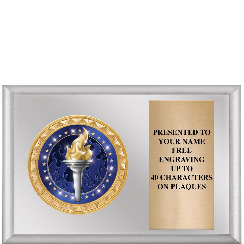 6" X 4" SILVER INSERT PLQ