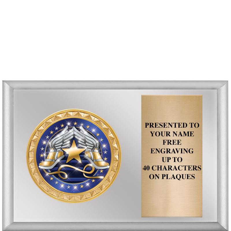 6" X 4" SILVER INSERT PLQ