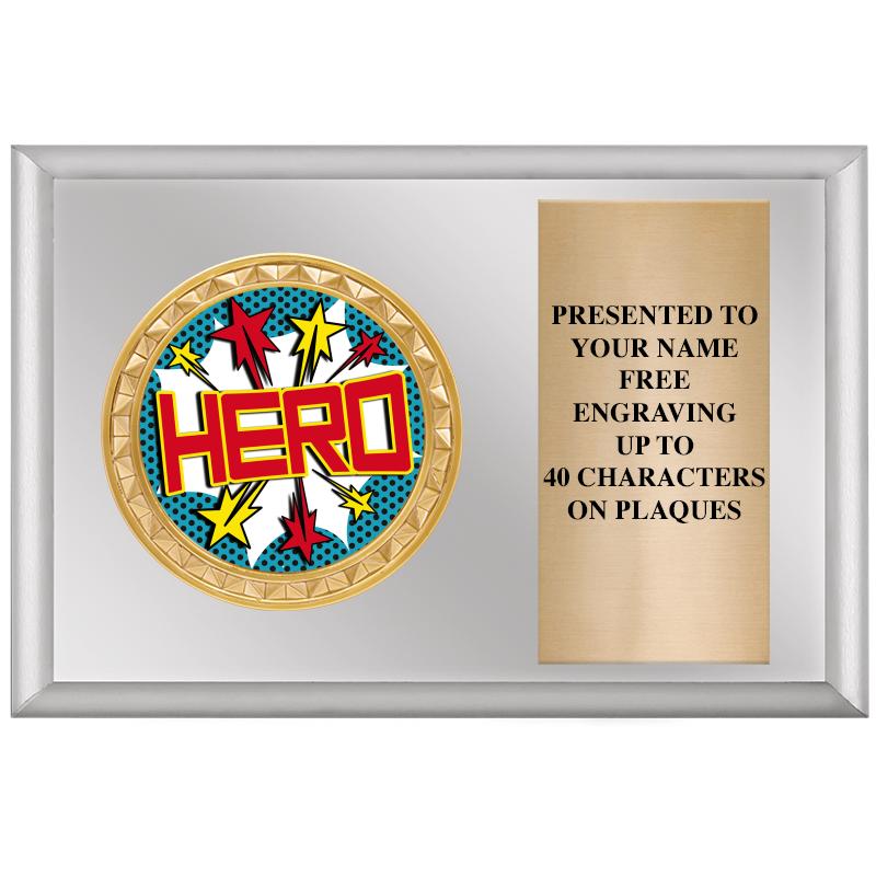 6" X 4" SILVER INSERT PLQ