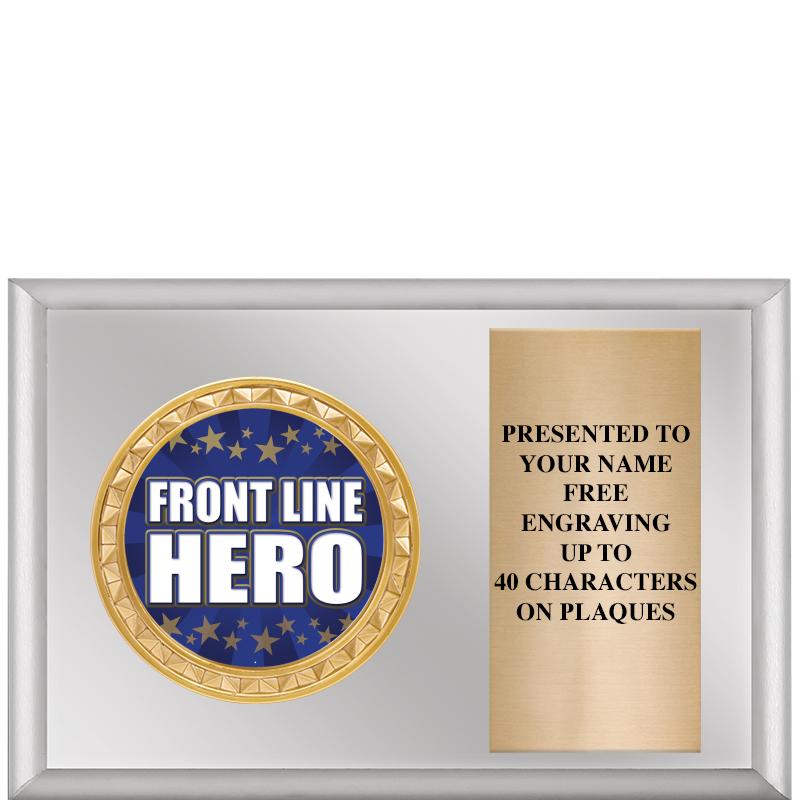 6" X 4" SILVER INSERT PLQ