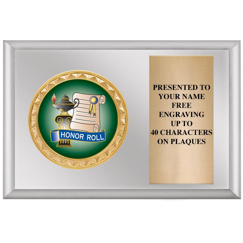 6" X 4" SILVER INSERT PLQ