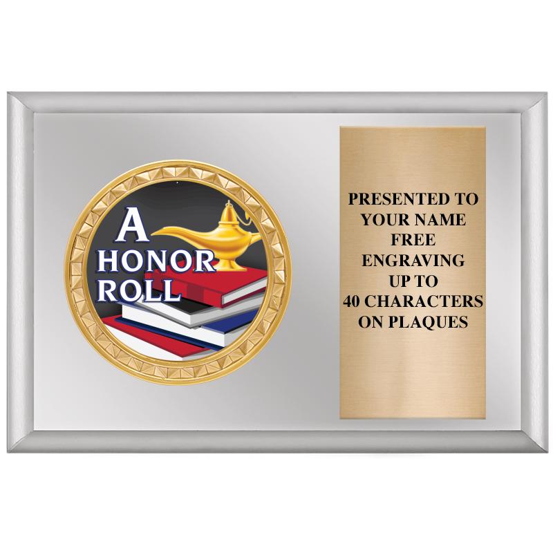 6" X 4" SILVER INSERT PLQ