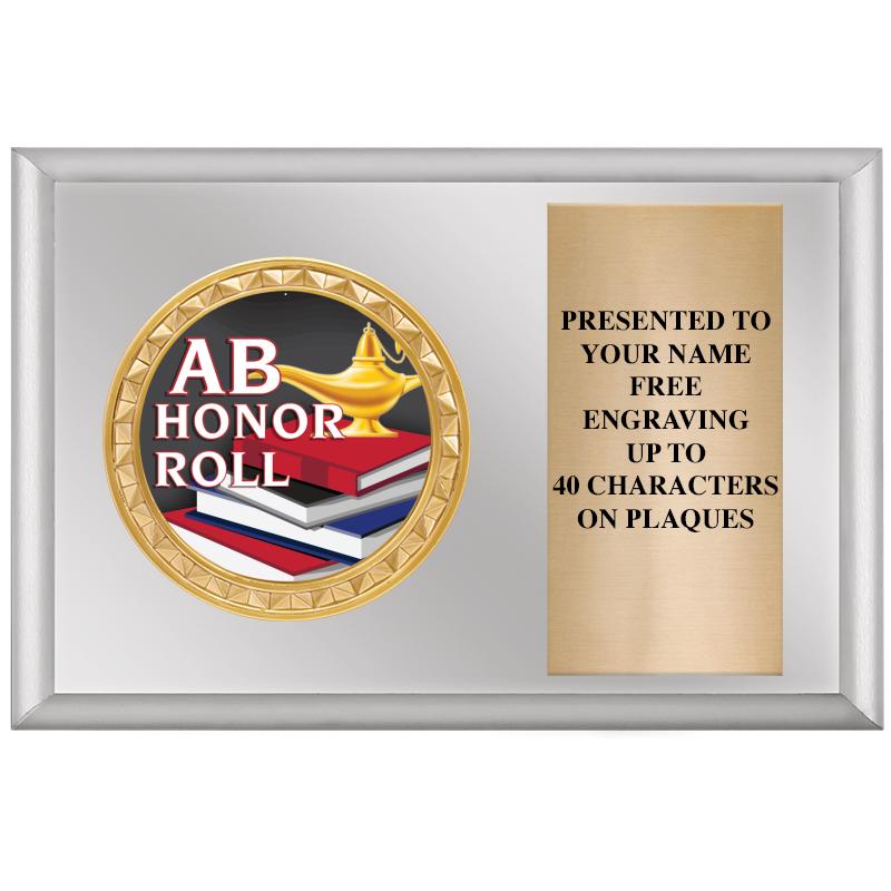 6" X 4" SILVER INSERT PLQ