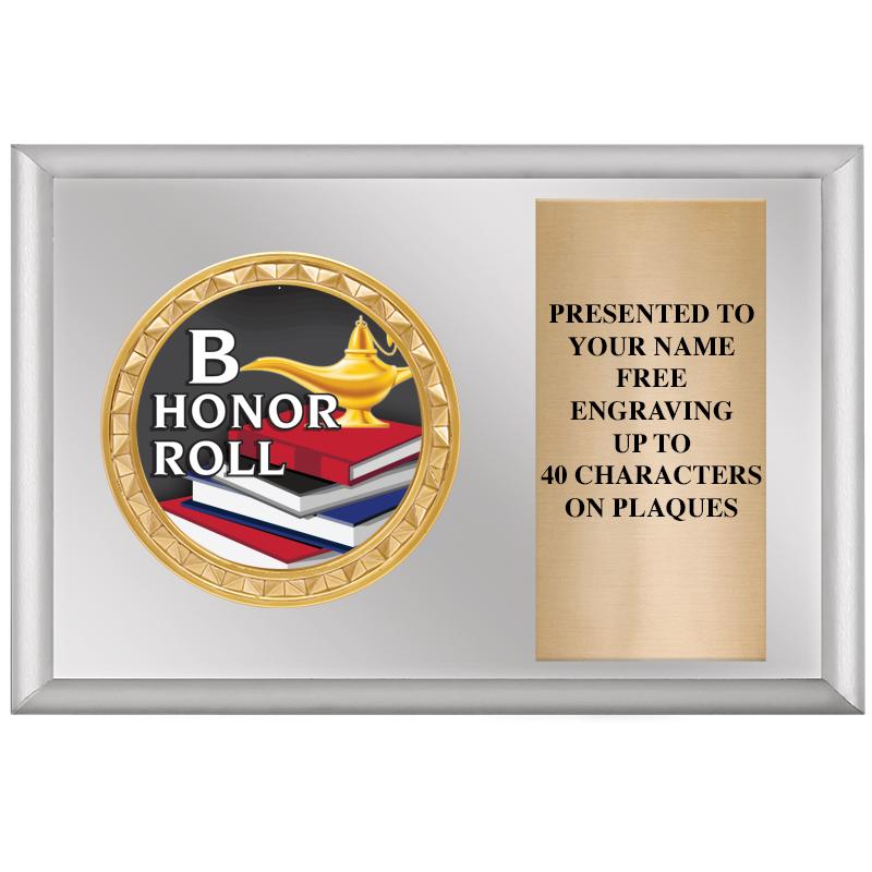 6" X 4" SILVER INSERT PLQ