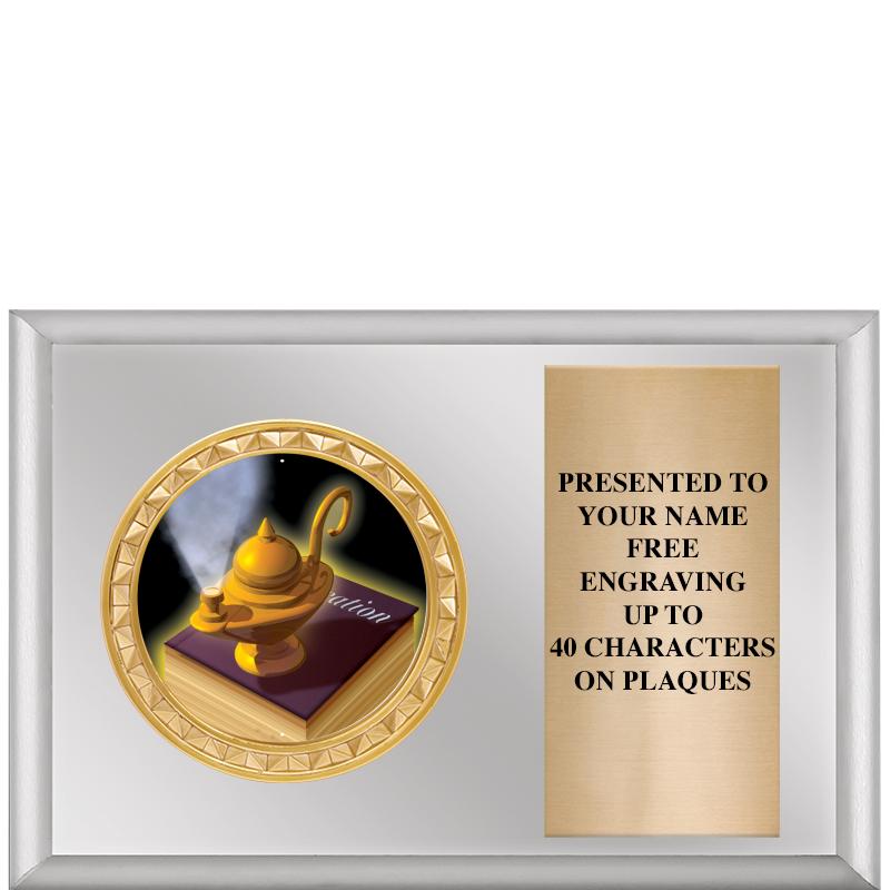 6" X 4" SILVER INSERT PLQ