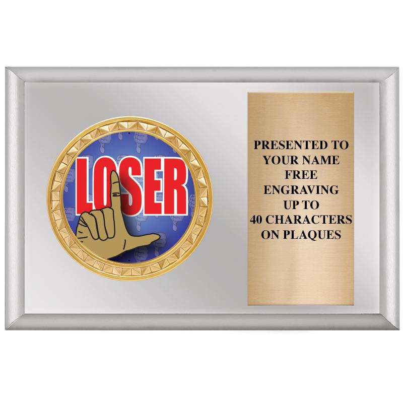 6" X 4" SILVER INSERT PLQ