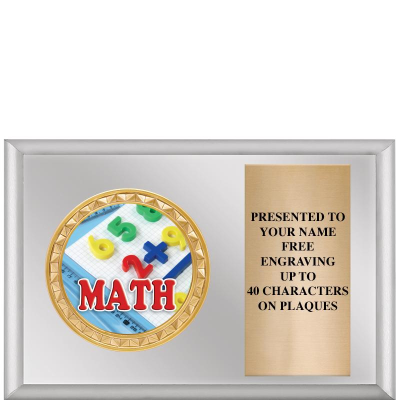 6" X 4" SILVER INSERT PLQ