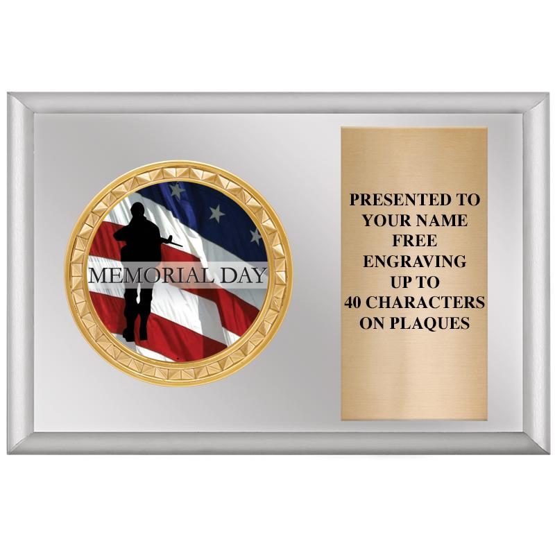 6" X 4" SILVER INSERT PLQ