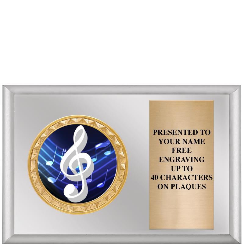 6" X 4" SILVER INSERT PLQ