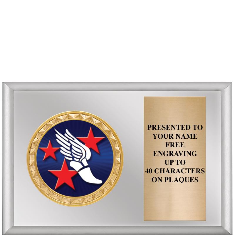 6" X 4" SILVER INSERT PLQ