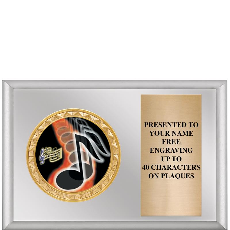 6" X 4" SILVER INSERT PLQ