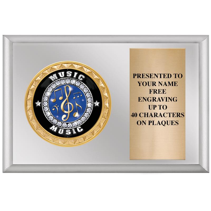 6" X 4" SILVER INSERT PLQ