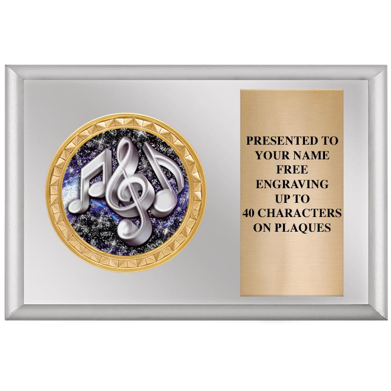 6" X 4" SILVER INSERT PLQ