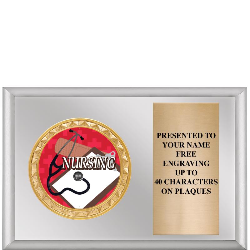 6" X 4" SILVER INSERT PLQ