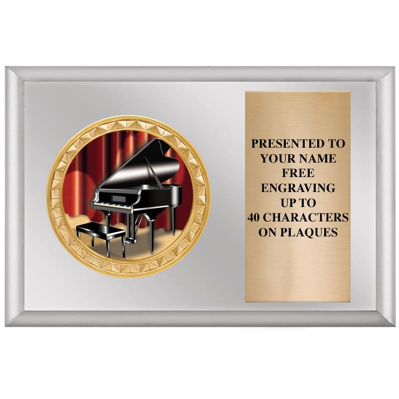 6" X 4" SILVER INSERT PLQ