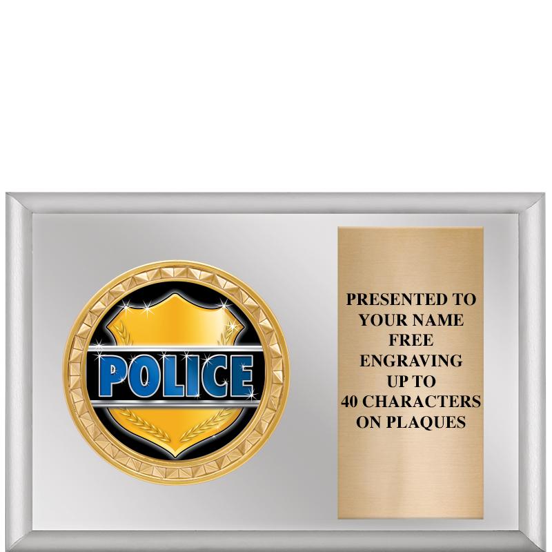 6" X 4" SILVER INSERT PLQ