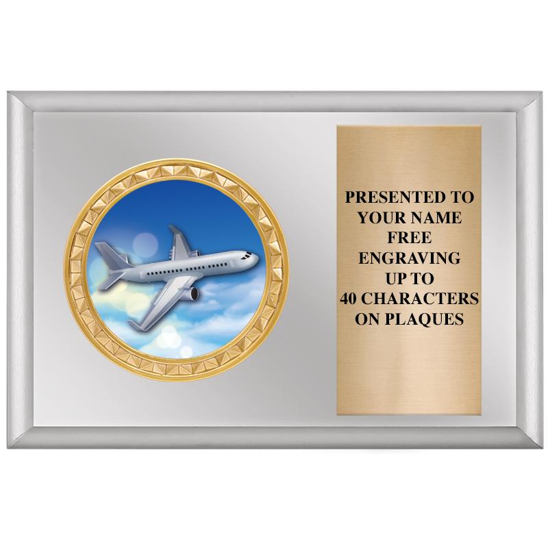 6" X 4" SILVER INSERT PLQ