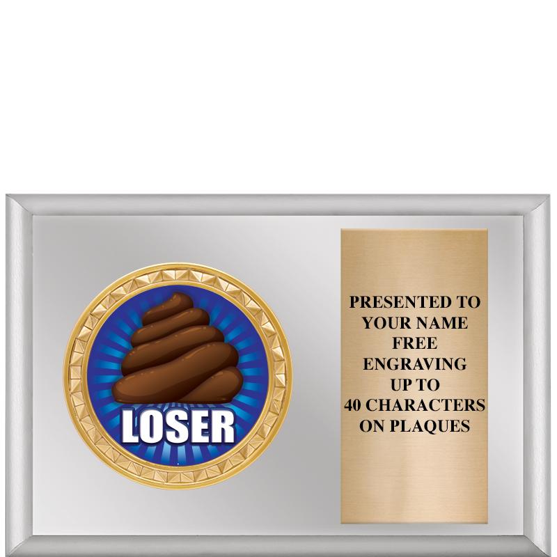 6" X 4" SILVER INSERT PLQ