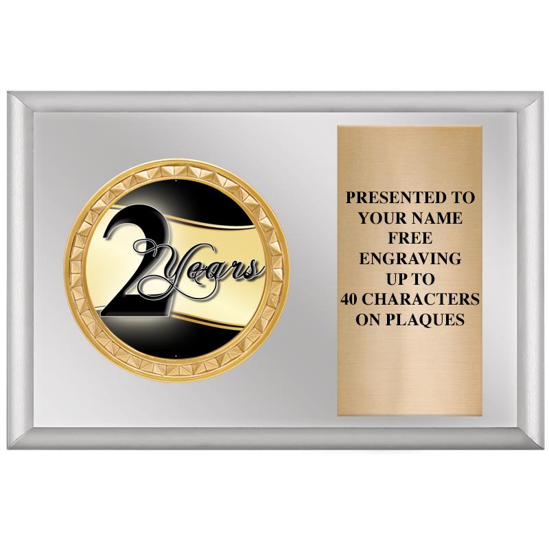 6" X 4" SILVER INSERT PLQ