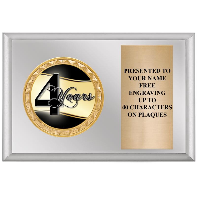 6" X 4" SILVER INSERT PLQ