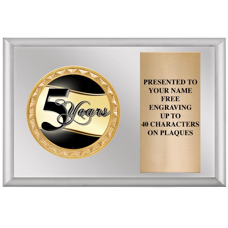 6" X 4" SILVER INSERT PLQ