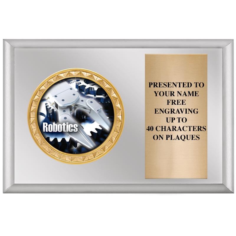 6" X 4" SILVER INSERT PLQ