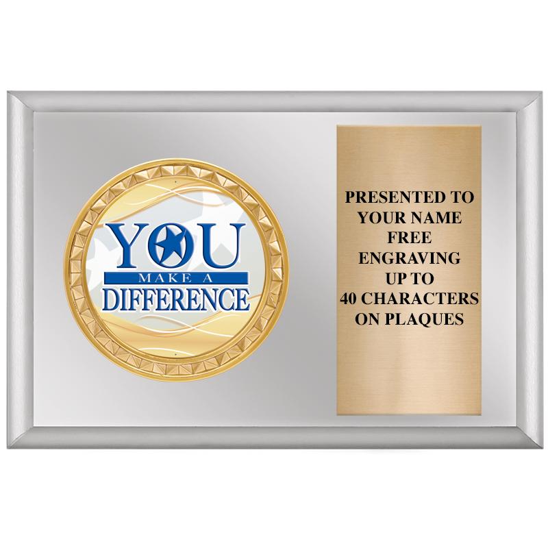 6" X 4" SILVER INSERT PLQ