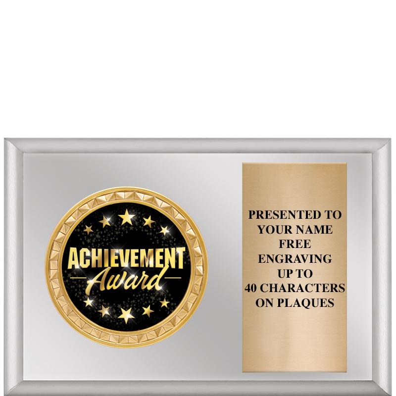 6" X 4" SILVER INSERT PLQ