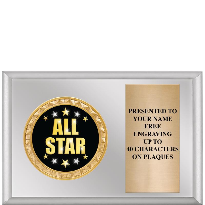 6" X 4" SILVER INSERT PLQ