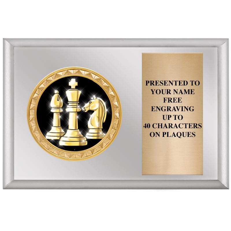 6" X 4" SILVER INSERT PLQ