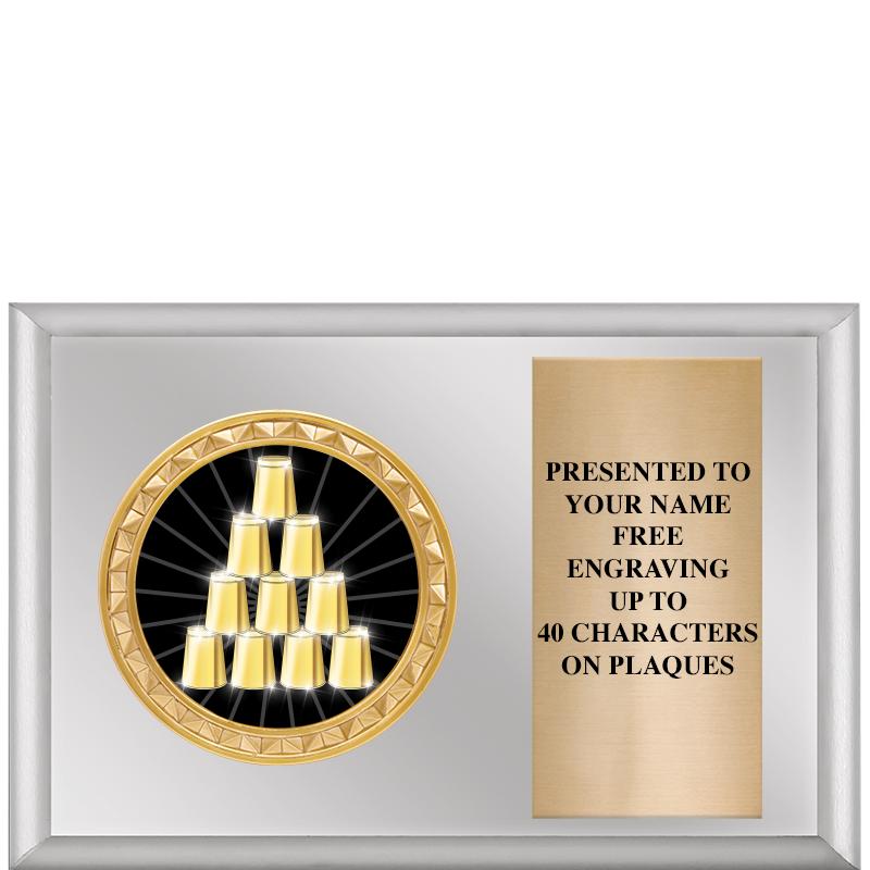 6" X 4" SILVER INSERT PLQ