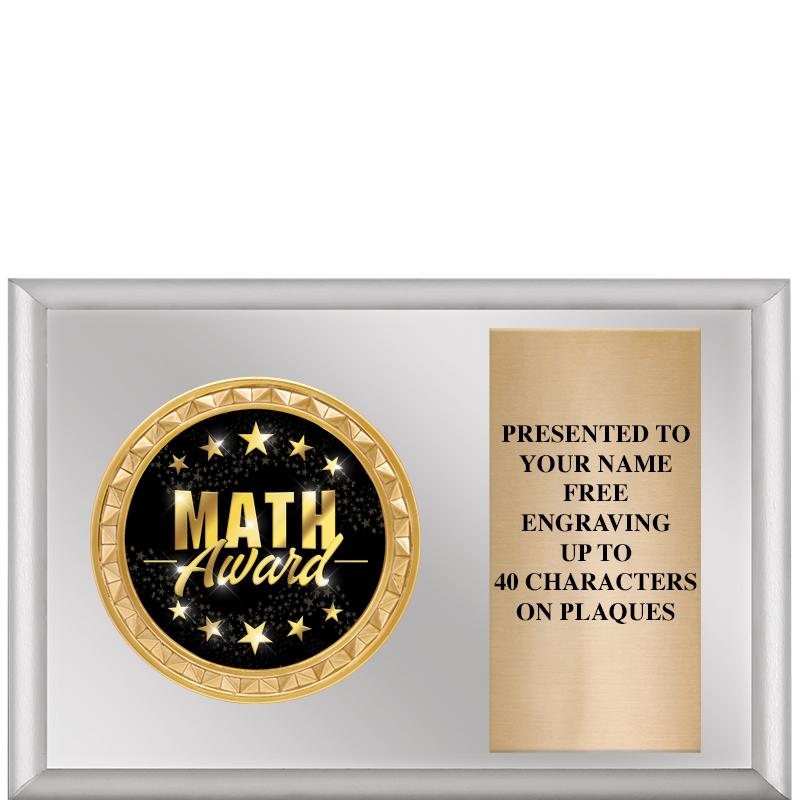 6" X 4" SILVER INSERT PLQ