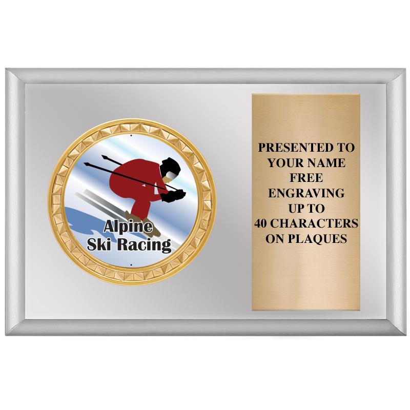 6" X 4" SILVER INSERT PLQ