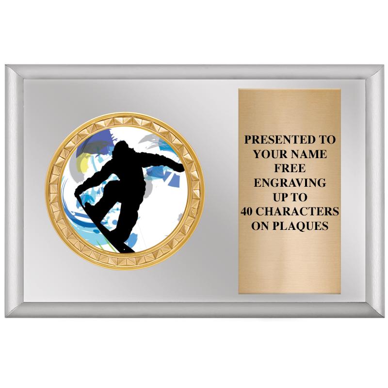 6" X 4" SILVER INSERT PLQ