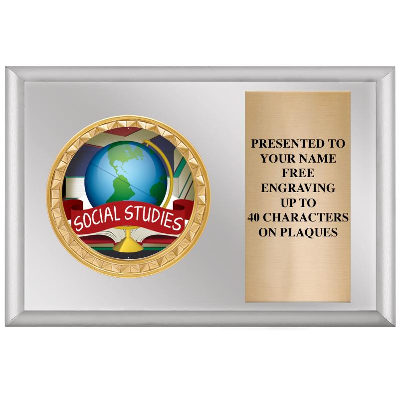 6" X 4" SILVER INSERT PLQ