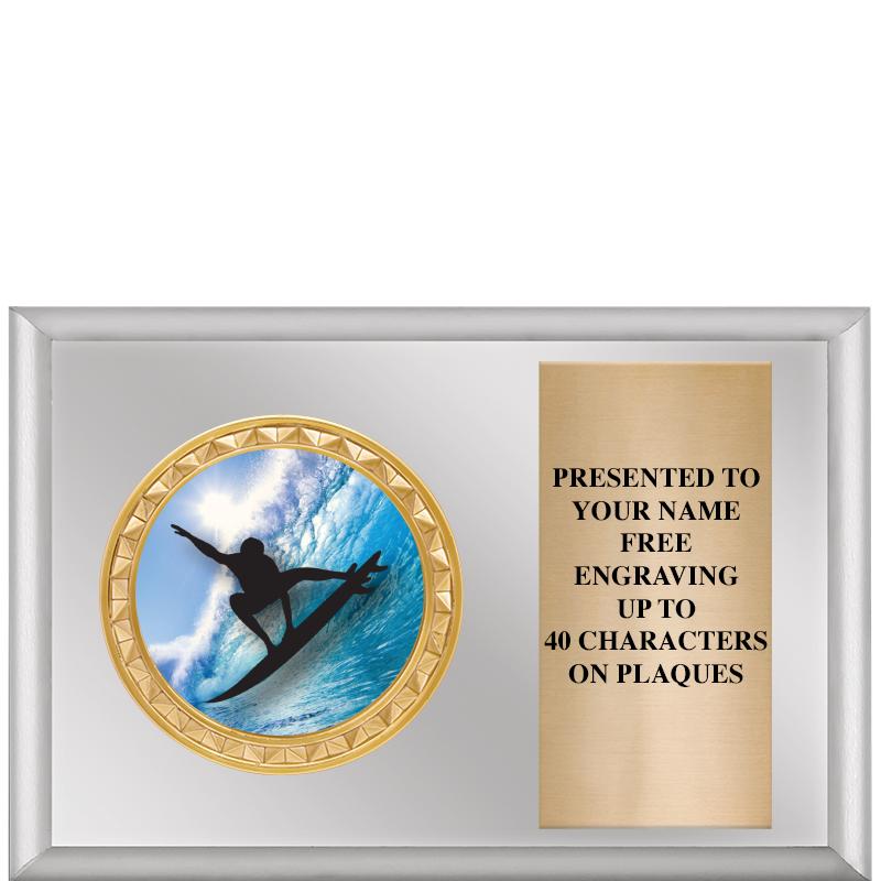 6" X 4" SILVER INSERT PLQ