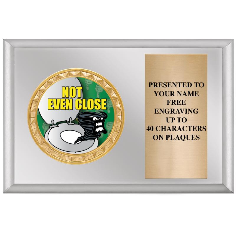 6" X 4" SILVER INSERT PLQ