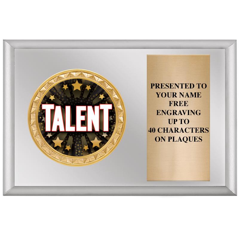 6" X 4" SILVER INSERT PLQ