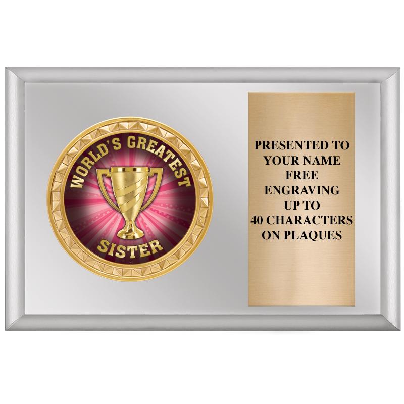 6" X 4" SILVER INSERT PLQ