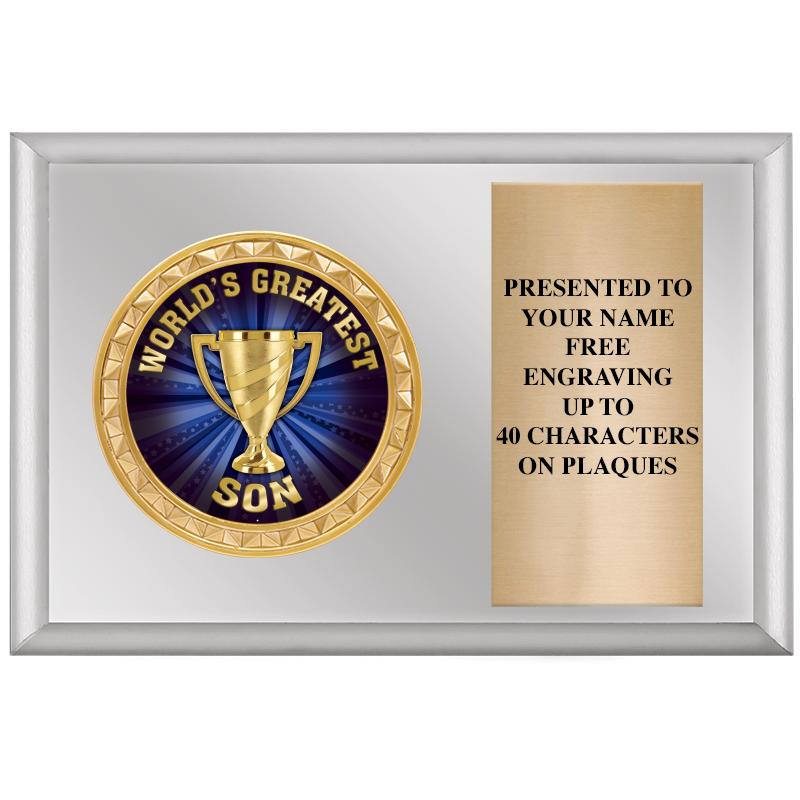 6" X 4" SILVER INSERT PLQ