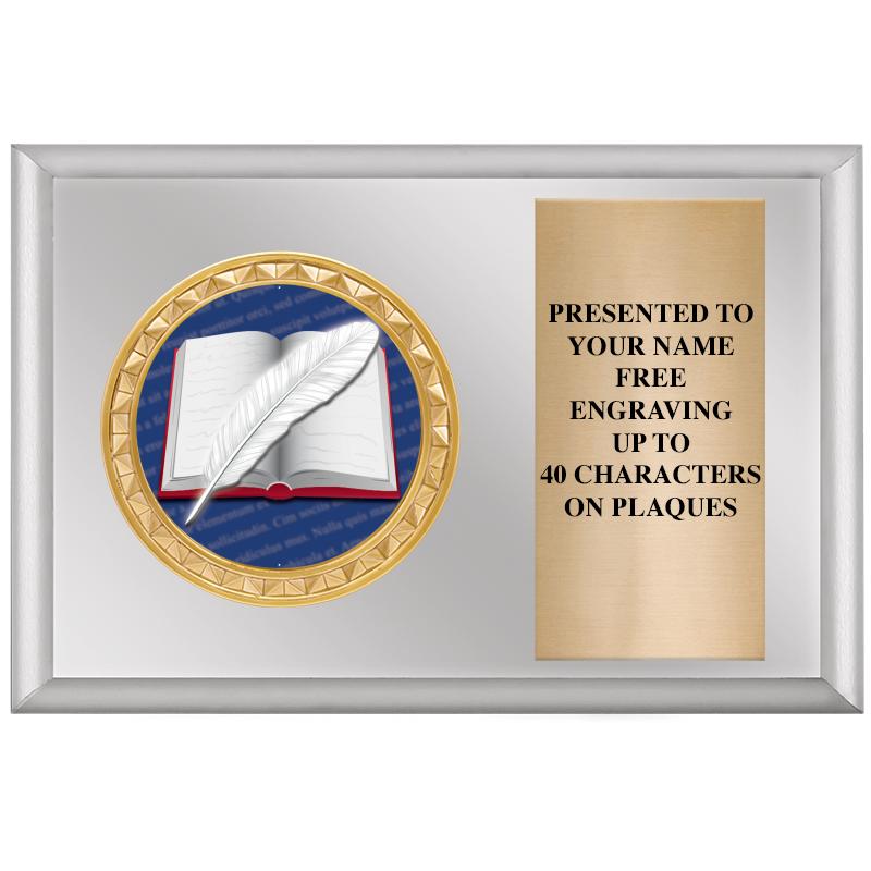 6" X 4" SILVER INSERT PLQ