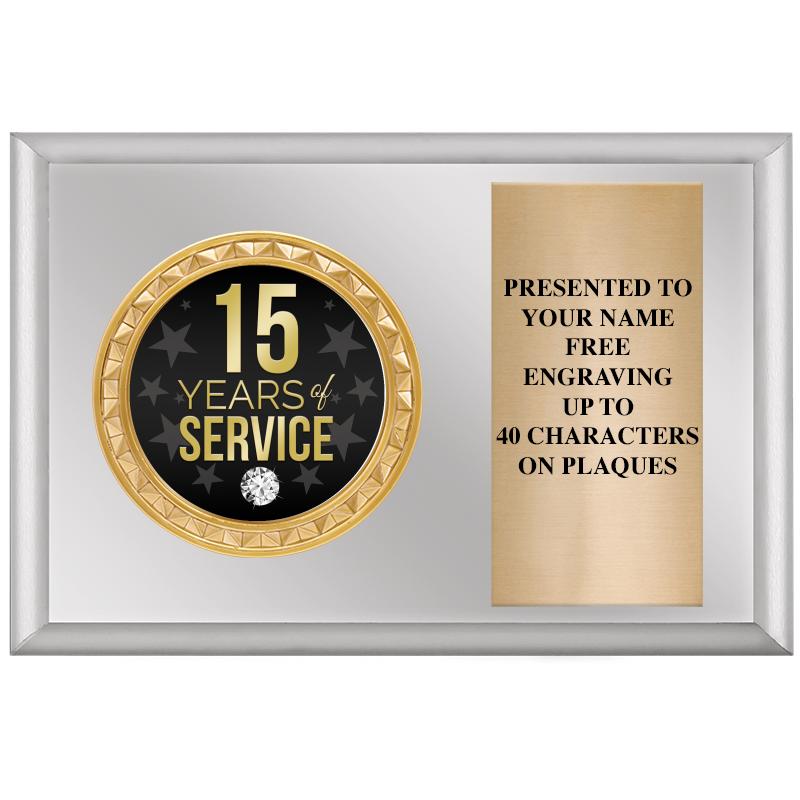 6" X 4" SILVER INSERT PLQ