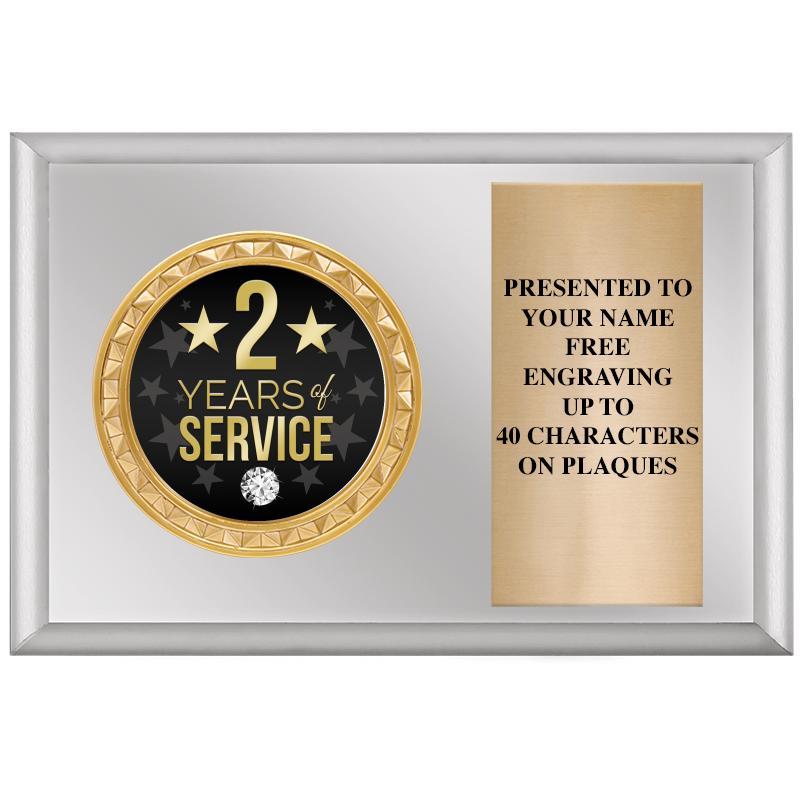 6" X 4" SILVER INSERT PLQ